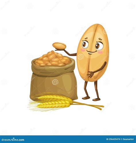 Illustrazione di un chicco di grano illuminato da un raggio di luce in un ambiente buio