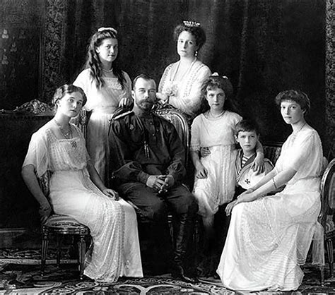 Foto della famiglia imperiale russa, Nicola II, Aleksandra Fëdorovna e i loro figli