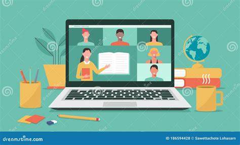 Studenti che seguono corsi online su laptop