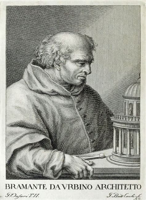 Ritratto di Donato Bramante con elementi architettonici