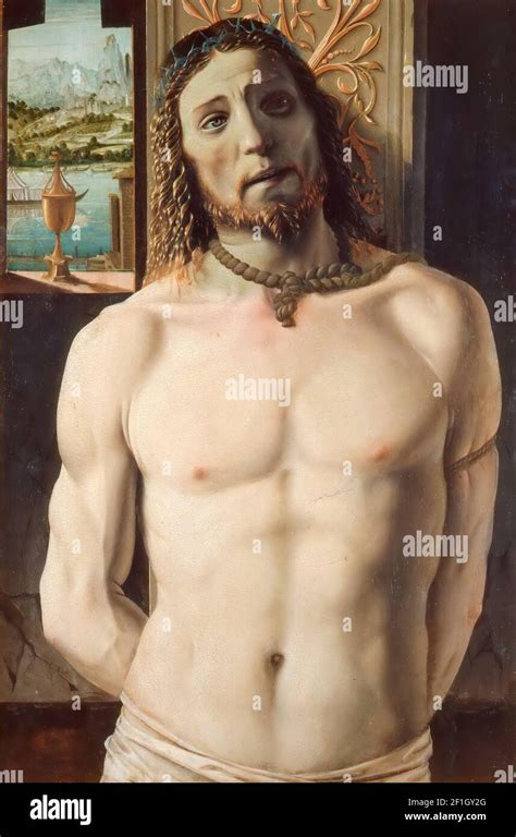 Il Cristo alla Colonna di Bramante, con dettagli fiamminghi