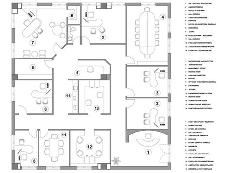 Schema della disposizione degli uffici parrocchiali o dettaglio della grata tagliata (illustrativo)