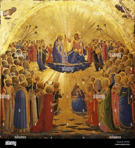 Incoronazione della Vergine Maria, affresco medievale