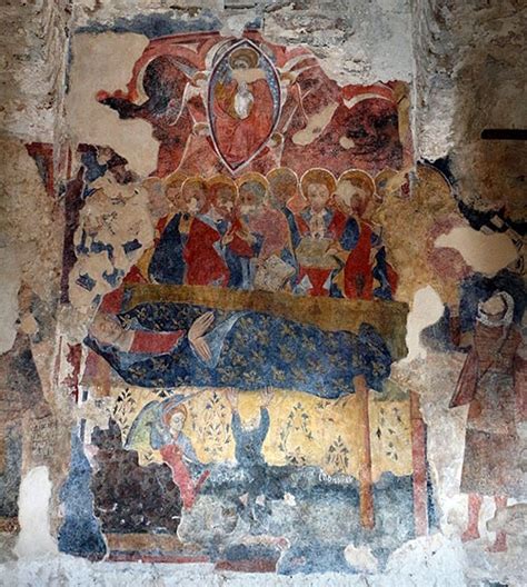 Affresco Dormitio Virginis Basilica di Collemaggio