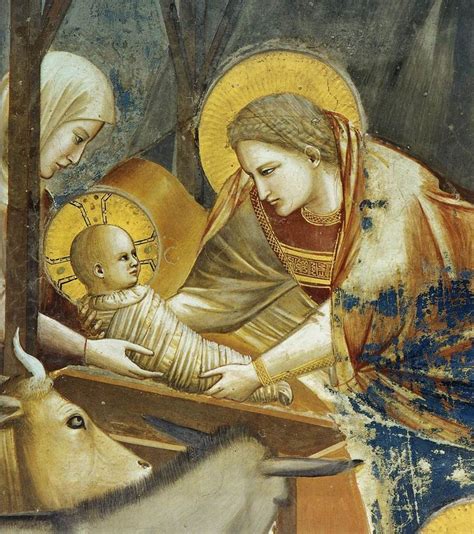 dettaglio di un affresco della Natività di Maria