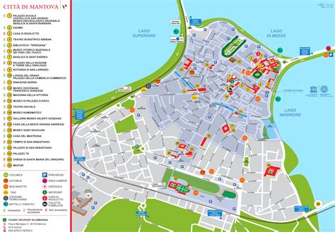 Vecchia mappa della provincia di Mantova con indicazione delle città limitrofe