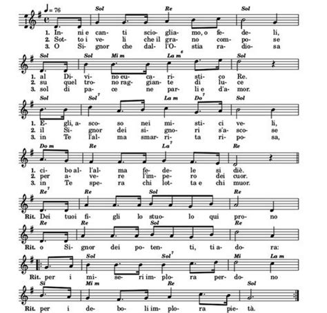 Spartito musicale di 