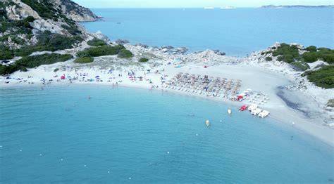 Panoramica aerea di Torre delle Stelle con le spiagge e la costa