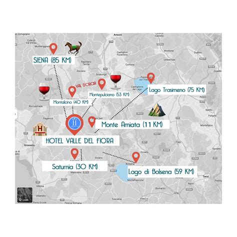 Mappa dei romitori rupestri nella valle del Fiora