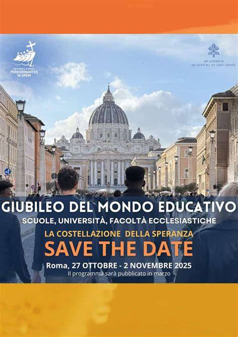 Mappa schematica degli eventi del Giubileo del Mondo Educativo a Roma