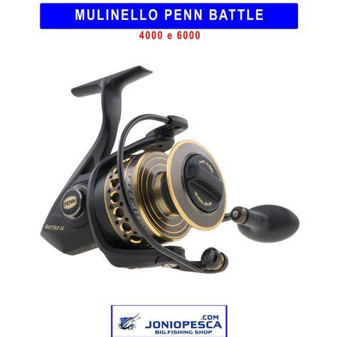 Mulinello Penn Battle II in primo piano con dettagli costruttivi