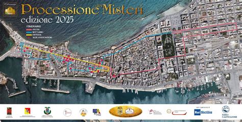 Mappa del percorso della processione di San Nicola nel centro storico di Bari