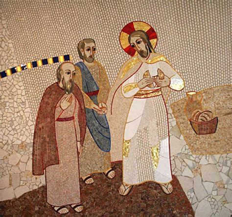 Illustrazione dei discepoli di Emmaus che riconoscono Gesù allo spezzare del pane