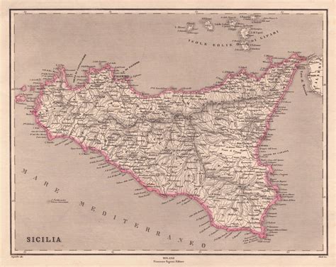Mappa dell'area Iblea in Sicilia con evidenza delle città barocche