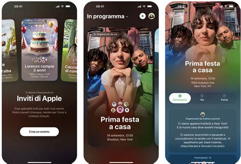 Infografica comparativa delle funzionalità delle diverse app per inviti