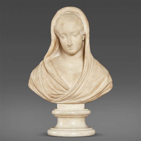 Busto della santa, secolo XIX, ambito toscano, gesso modellato e dipinto, rappresentante Santa Ubaldesca