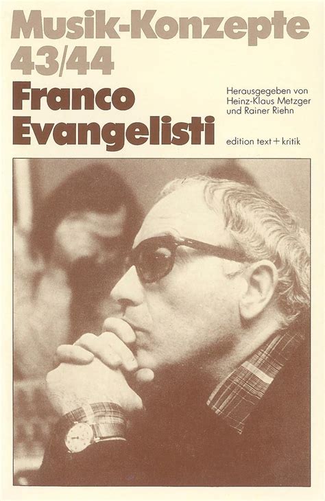 Ritratto del compositore Franco Evangelisti