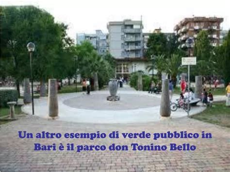 Mappa del Parco Don Tonino Bello a Bari con l'indicazione del Centro Sociale.