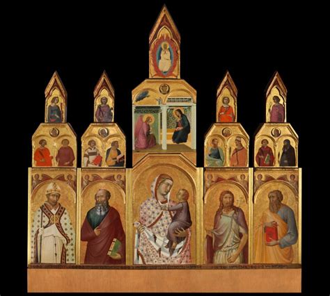Dettaglio della predella del polittico di Tuscania