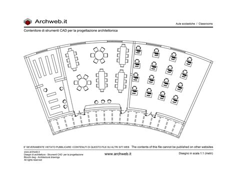 pianta schematica delle aule per la catechesi a Carnate e Colnago