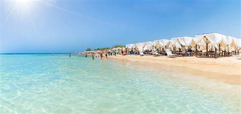 Veduta panoramica delle spiagge e delle dune di Pescoluse