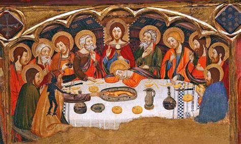 infografica sulla storia e il simbolismo del pane nell'Eucaristia