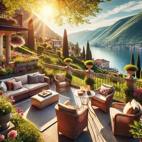 Foto della terrazza o del giardino dell'hotel con vista panoramica