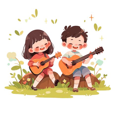 Raffaele Ressa che suona la chitarra con bambini che cantano