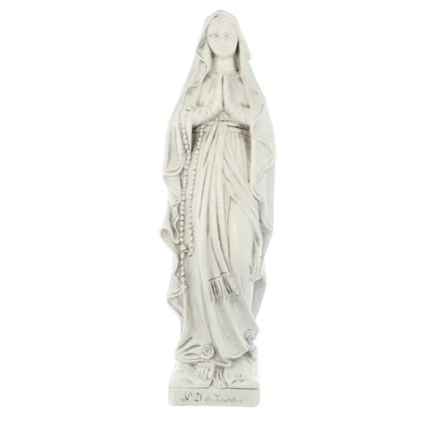 Statua di Nostra Signora di Lourdes da esterno in giardino