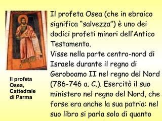 illustrazione del profeta Osea e Gomer