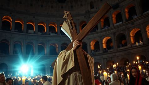 La Via Crucis al Colosseo con il Papa