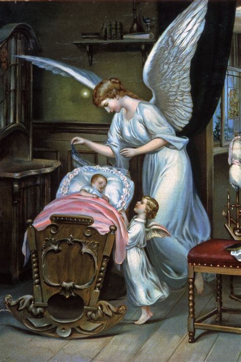 Illustrazione simbolica di un Angelo Custode che veglia su una persona in difficoltà.