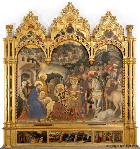 Gentile da Fabriano Adorazione dei Magi dettagli