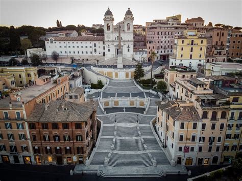 Drone su Piazza di Spagna, Roma