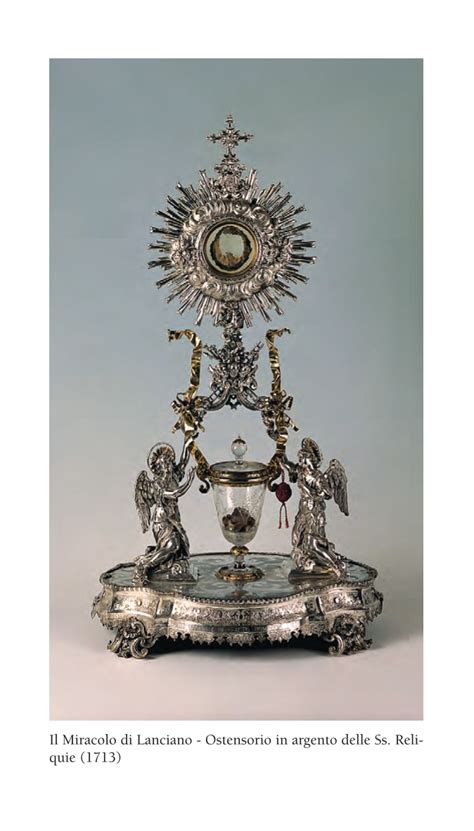 Foto ravvicinata delle Sacre Particole del Miracolo Eucaristico