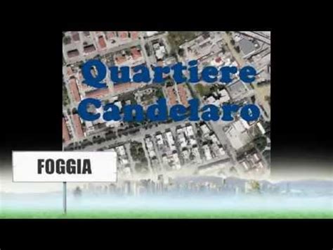 Veduta aerea del quartiere Candelaro di Foggia con evidenziati i punti di riferimento