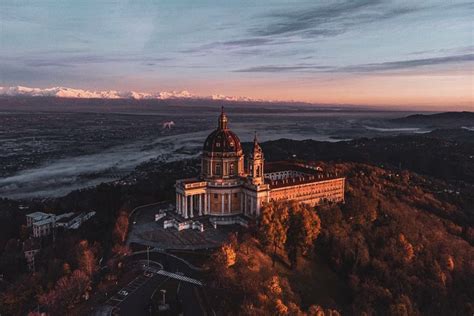 Panorama delle Alpi e di Torino dalla Basilica di Superga