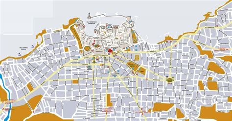 Mappa di Chania con evidenziata la posizione di Agii Apostoli Studios e delle spiagge vicine