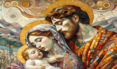 rappresentazione artistica della Sacra Famiglia