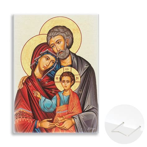 quadro della Sacra Famiglia in un ambiente domestico