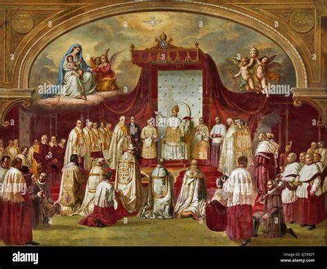Papa Pio IX proclama il dogma dell'Immacolata Concezione