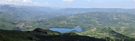 Panoramica sui laghi di Suviana e Brasimone dal Monte di Stagno