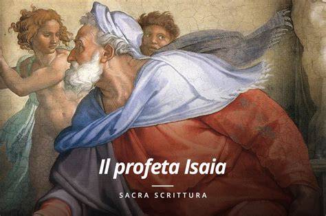 rappresentazione artistica del profeta Isaia purificato dal carbone ardente