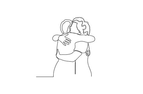 illustrazione di due persone che si abbracciano in stile Kamasutra