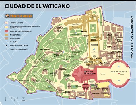 Mappa dell'area intorno al Vaticano con la posizione della Casa Ravasco