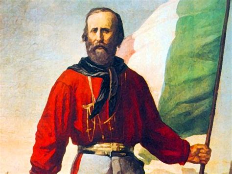 Illustrazione o foto storica di Giuseppe Garibaldi a Caprera che lavora la terra
