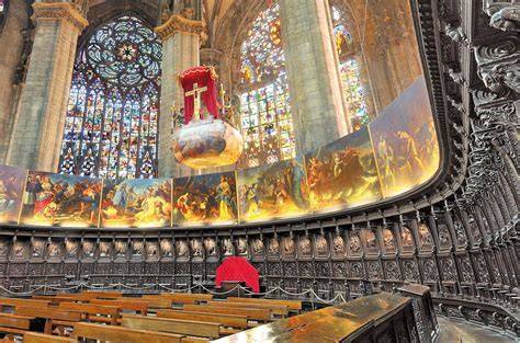 Raffigurazione di San Girolamo nel coro ligneo del Duomo di Modena