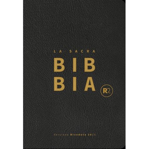 Foto della copertina della Bibbia Riveduta 2020 (R2) con un focus sul carattere leggibile