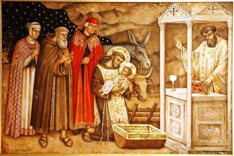 Ricostruzione storica del primo presepe di Greccio