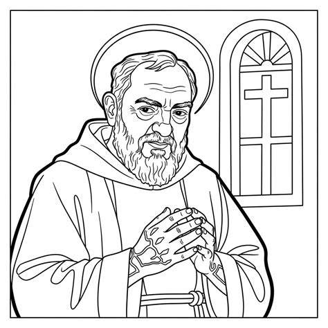 Disegno o dipinto di Padre Pio che benedice il Gesù Bambino o porta in processione il Bambinello